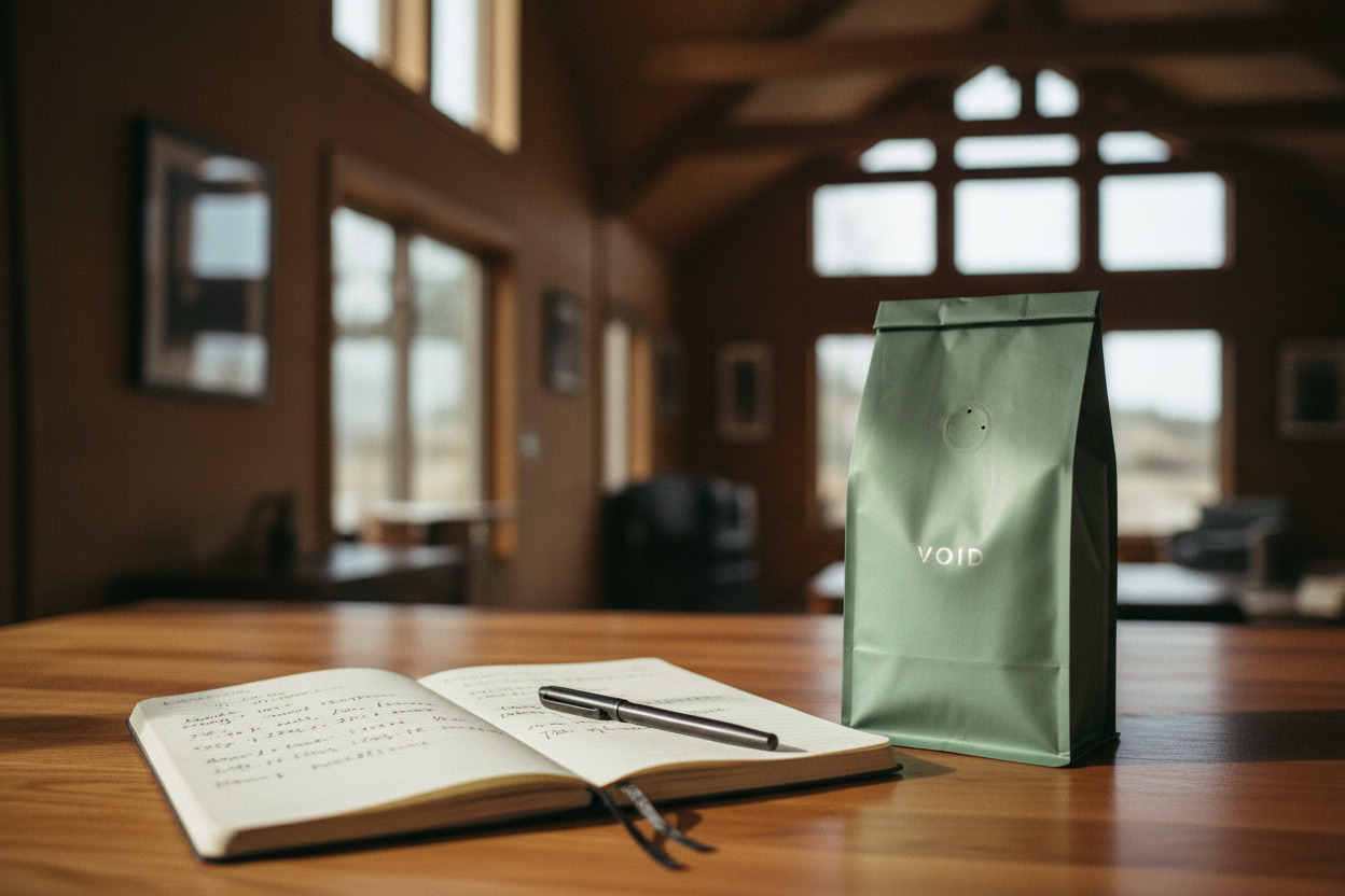 VOID bag notebook dial-in notes