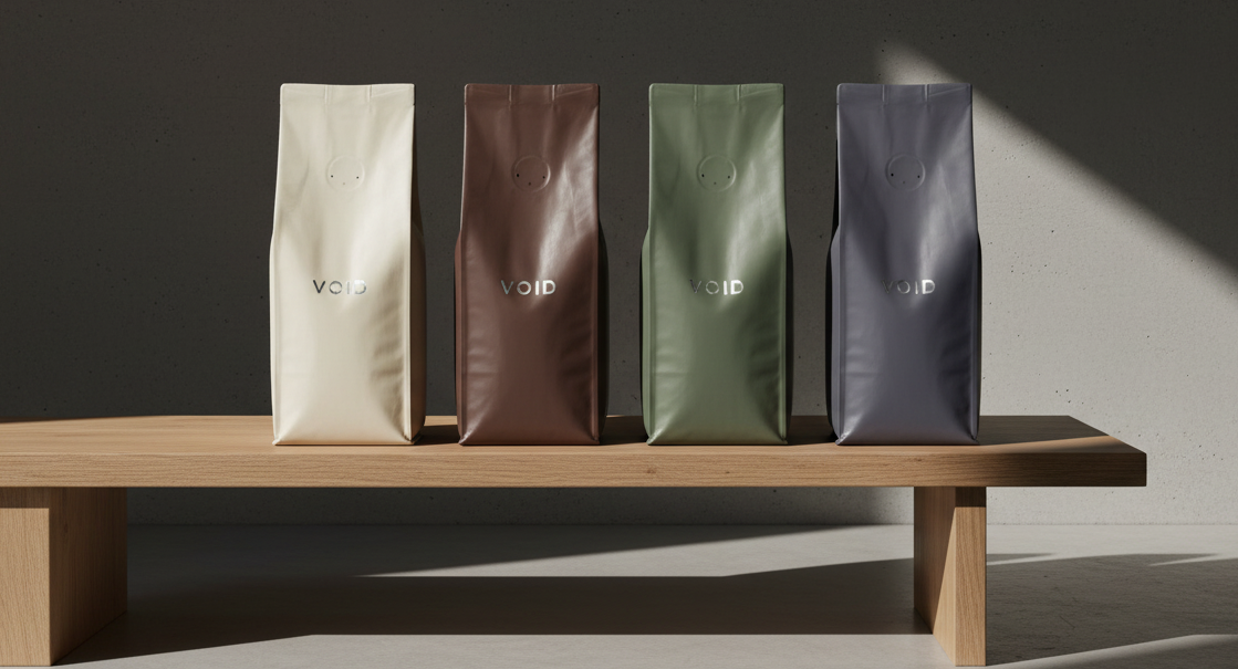 VOID /COFFEE — Centered Foil Silver Logo